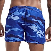 abordables short de bain homme-Homme Maillots de Bain short de bain Short de bain Short Imprimer Camouflage Confort Respirable Extérieur du quotidien Sortie Sportif Hawaïen Vert Claire Bleu