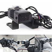 billige Motorsykkel- og ATV-tilbehør-universal dobbel usb port 12v vanntett motorsykkel motorsykkel styrelader 5v 1a/2.1a adapter strømadapter for mobiltelefon