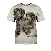 economico Grafica divertente-Con animale Cane Bassotto Maglietta Manga 3D Grafica Per Da coppia Per uomo Per donna Per adulto Mascherata Stampa 3D Casual / quotidiano