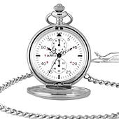 economico Orologio da taschino-Orologio da Tasca Vintage per Uomo con Catena Orologio Rotondo Semplice e Squisito Orologio a Pendente Regalo per Uomini e Donne