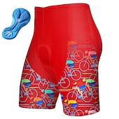 billiga Shorts, tights och byxor för män-Herr Cykelshorts Cykel Vadderade shorts Underdelar Bergscykling Vägcykling sporter Grafisk 3D Tablett Andningsfunktion Snabb tork Fuktabsorberande Svart Gul Polyester Elastan Kläder Cykelkläder