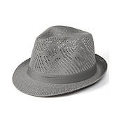 voordelige Herenhoeden-Voor heren Zonnehoed Soaker-hoed Safari hoed Gokker Hoed Strand Hoed Wit khaki Polyesteri Reizen Strandstijl Vakantie Strand Effen Zonbescherming