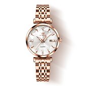 halpa Kvartsikellot-uusi olevs merkki naisten kellot valaiseva koriste kalenteri kvartsi kellot amerikkalaistyylinen timanttisarja vedenpitävä pieni vihreä kellot naisten kellot vuorovesi