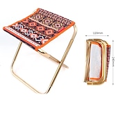 cheap Camping Furniture-Ultralight Camping Stool Collapsible Stool Portable Folding Stool for Adults Fishing Outdoor Hiking Gardening Backpacking Travelling Walking with Carry Bag,Metallic