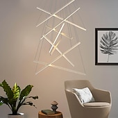 abordables Suspension-led pendentif lumière 3/5/7/9 têtes cluster design spoutnik design lustres pour salle à manger chambre lampes suspendues 110-240v seulement dimmable avec télécommande