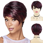economico parrucca più vecchia-capelli sintetici parrucche corte parrucca biondo platino con frangia parrucche da donna per donne acconciature naturali vendita cuffia per parrucca gratis