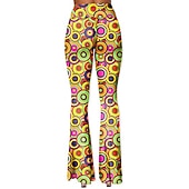 halpa Pohjat-Retro / vintage 1960 luku 1970 luku Housut Bell Bottom Housut Leveälahkeiset housut Hippi Naamiaispuku Naisten Arki-asut Tyttöjen polttarit Pride-paraati Aikuisten Housut