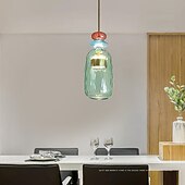 tanie Światła wysp-lampy wiszące led wyspa kuchenna ręcznie dmuchane szkło oświetlenie nowoczesny dom wiejski przedpokój przedpokój oprawy oświetleniowe sufit wiszący kula ziemska nad stołem
