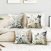 Vintage Floral Double Side Cushion Cover 4PC Soft Decorative Square Throw Pillow main image 0