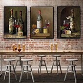 cheap Still Life Prints-Print Rolled Canvas Prints - Still Life Food Modern Art Prints