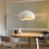 abordables Suspension-plafonnier led blanc chaud plafonnier encastré 30/40/50/60 / 70cm plafonnier led résine plafonnier rond moderne plafonnier pour couloir salon