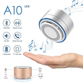 halpa Kaiuttimet-a10 langaton bluetooth kaiutin pieni teräsase subwoofer kannettava mini lahjakortti u disk tf ulkoilu