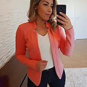 billiga Blazers och kostymer-kvinnors nya mode kavaj långärmad cardigan casual jacka topp