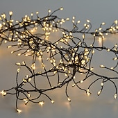 baratos Luzes de fio USB-Firecracker Fairy String Lights USB Powered Guirland Light com controle remoto à prova d&#039;água para decoração de festa de acampamento de casamento 3m 100led/6m 200led