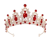 billige Bærbare tilbehør-europeisk og amerikansk lilla brud hodeplagg barokk krone rhinestone hodeplagg prinsesse krone bryllup hår tilbehør kjole tilbehør
