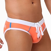 billiga Herrarnas simshorts-Herr Badkläder Badshorts Shorts Simkort Färgblock Komfort Andningsfunktion Utomhus Dagligen Utekväll Sport Hawaiisk Rubinrött Blå