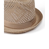voordelige Herenhoeden-Voor heren Zonnehoed Soaker-hoed Safari hoed Gokker Hoed Strand Hoed Wit khaki Polyesteri Reizen Strandstijl Vakantie Strand Effen Zonbescherming
