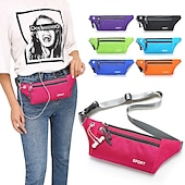 cheap Universal Phone Bags-Waist Bag Men and Women Outdoor Sports Mobile Phone Waist Bag Nylon Waterproof Running Waist Bag Close-fitting Messenger Bag