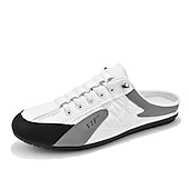 economico Ciabatte e infradito da uomo-sneakers casual slip-on da uomo con design a tallone aperto, stile allacciato leggero - ideali per l'estate e per il comfort quotidiano
