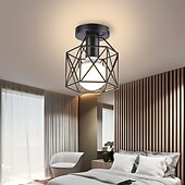 お買い得  フラッシュマウント＆セミフラッシュマウント-led シーリング ライト 20 センチメートル レトロ デザイン フラッシュ マウント ライト金属シーリング ライト用廊下ポーチ バー クリエイティブ ロフト バルコニー ランプ 110-240v