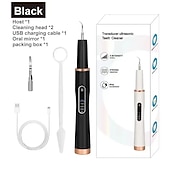 halpa Hampaiden valkaisu-Joululahjat naisille ja miehille sähköinen hammaskivien poistaja IPX7 vedenkestävä ultraääni hampaidenkaavin plakkia kalkkia tahrojen poistaja hampaiden puhdistustyökalusetti USB ladattava