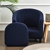 cheap Armchair Cover &amp; Armless Chair Cover-Club Chair Cover Barrel Chair Slipcover Stretch Tub Chair Slipcover, Arm Chair Sofa Cover For Dogs Pet,Washable Couch Furniture Protector Soft Durable