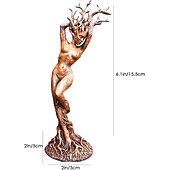 cheap Garden Sculptures&amp;Statues-Resin Dryade Statue Figures, Dryade Ornament, Goddess Statue, God or Goddess of the Tree Statue, Craft Statue Model Sculptures Home Decor Sculpture Gift, Garden Craft Garden Park Decoration