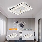 preiswerte Deckenventilator-Leuchten-Deckenventilator mit Licht dimmbar 105/50cm 6 Windgeschwindigkeiten moderner Deckenventilator für Schlafzimmer, Wohnzimmer ca&amp;amp; Fernbedienung 110-240V