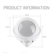 halpa sensori yövalot-liiketunnistin valo led yövalo usb ladattava yölamppu keittiön kaappiin vaatekaappi lamppu portaikko kaapin seinävalo