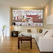 preiswerte Jacquardgewebte Wandteppiche-Jacquardgewebter Wandteppich, Gobelin, Aubusson-Wandteppich, Wandbehang, Bayeux-Wandteppich, Webstuhl, Baumwollgewebe, Dekoration für Wohnzimmer und Schlafzimmer (ohne Stab und Quasten)