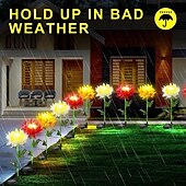 economico Illuminazione vialetto-Luci Solari Da Giardino Per Esterni . Luci Solari Da Giardino Con Fiori Di Crisantemo Impermeabile Luci A LED Ad Energia Solare Da Giardino