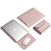 levne Tašky, pouzdra a pouzdra na notebooky-pouzdra na notebook pouzdro na notebook 12&quot; 13,3&quot; 15,6&quot; pro macbook air pro hp dell lenovo asus chromebook obal přenosného pouzdra na notebook voděodolné pouzdro z pu kůže s malou taškou pro obchodní kancelářské cesty
