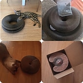 cheap Cat Toys-Magic Organ Cat Toy Cats Scratcher Scratch Board Round Corrugated Scratching Post Toys for Cats Grinding Claw Cat Accessories