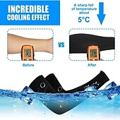 baratos Acessórios e equipamentos de golfe-mangas de braço de resfriamento masculinas e femininas, capa de braço de proteção solar uv, adequada para golfe, ciclismo, corrida e direção