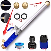 cheap Watering &amp; Irrigation-2023 Upgraded Jet Nozzle for Garden Hose Power Washer Wand Hydro Jet High Pressure Washer Tools with 2 Different Nozzles and Hose Quick Connectors