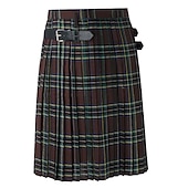 levne Spodní části-Retro Punk a gotika Středověké Sukně Skotské užitkové kilty Ren Faire Pánské Keltské Plesová maškaráda Běžné / Denní Dospělé Sukně