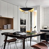 cheap Island Lights-LED Pendant Light Golden Hat Chandelier Bar Model Room Clothing Store Hotel Restaurant Hotel Club Lobby Light,Post-modern Light Luxury Creative Flying Saucer Chandelier