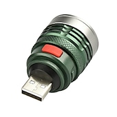 cheap Tactical Flashlights-USB Tactical-Led Flashlight 3 Lighting Mode Flashlight Camping Cycling Running USB Flash-light