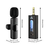 Недорогие Микрофоны-беспроводной петличный микрофон для 3,5 мм смартфона plug and play мини-микрофон для потоковой передачи в реальном времени запись игр автоматическое шумоподавление