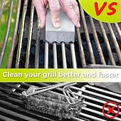 cheap Camp Kitchen-1pc BBQ Grill Cleaning Brick - Effortlessly Remove Grease &amp; Stains from BBQ Racks &amp; Tools - Kitchen Decorating Gadget