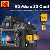 cheap Computer Peripherals-Kodak Micro SD Card U3 V30 256GB 128GB SDXC Flash Memory Card C10 U3 4K HD cartao de Memoria Micro SD TF Card With SD Adapter