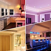 levne Smart noční světlo-chytré led vestavné osvětlení rgbcw rgbcw světla měnící barvu wifi plechovky s přepážkovým lemem retrofit downlight kompatibilní s alexa&amp;amp; ovládání aplikace asistenta google