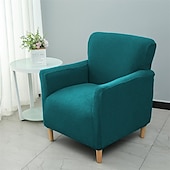 cheap Armchair Cover &amp; Armless Chair Cover-Stretch 1 Seat Sofa Cover Armchair Slipcover Elastic Fit Soft Durable Fabric Easy to Install and Remove Ideal for Protecting and Refreshing Your Armchair Available in Multiple Colors