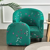 cheap Armchair Cover &amp; Armless Chair Cover-Club Chair Cover Barrel Chair Slipcover Stretch Tub Chair Slipcover, Arm Chair Sofa Cover For Dogs Pet,Washable Couch Furniture Protector Soft Durable