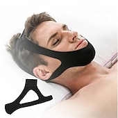 abordables Aparatos ortopédicos-1 cinturón antironquidos, correa triangular para la barbilla, protector bucal, regalos para mujeres y hombres, mejor respiración, salud, vendaje para detener los ronquidos