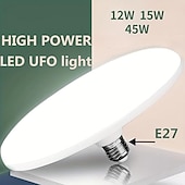 お買い得  LEDスマート電球-ufo 形の LED 電球 e27 ベースフラットハイパワー LED 電球家庭用ペンダント器具ライト照明