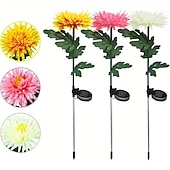 economico Illuminazione vialetto-Luci Solari Da Giardino Per Esterni . Luci Solari Da Giardino Con Fiori Di Crisantemo Impermeabile Luci A LED Ad Energia Solare Da Giardino
