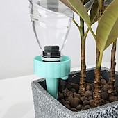 billige Vanning og irrigasjon-18 stk plante automatisk vanningstips ferie automatisk plante vanning drypp vanning sakte frigjørings utstyr potteplante vanningsverktøy med sakte frigjøring bryter kontrollventil for å ta vare på