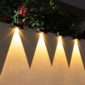 abordables Appliques d&#039;extérieur-Lampes solaires d&#039;extérieur à LED, applique murale, éclairage de clôture, éclairage de patio super lumineux, éclairage extérieur, éclairage de jardin étanche, balcon, clôture, porche, décoration de la maison, lampe de nuit solaire