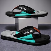 billige Uformelle sandaler-stilige flip-flops for menn med teksturert såle – komfortable strandsandaler for sommerbruk